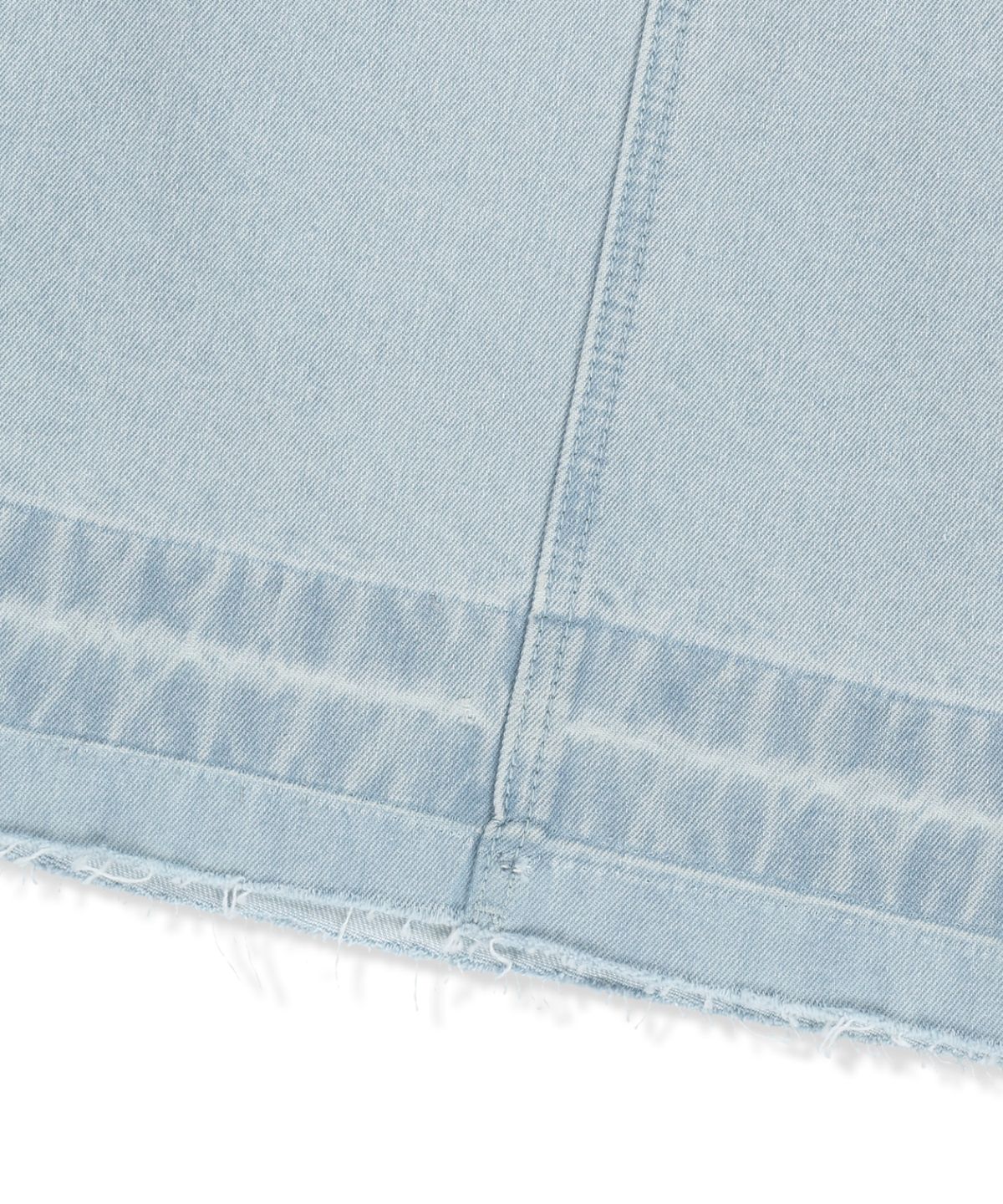 브라운브레스(BROWNBREATH) WASHED BANDING BERMUDA PANTS - LIGHT BLUE