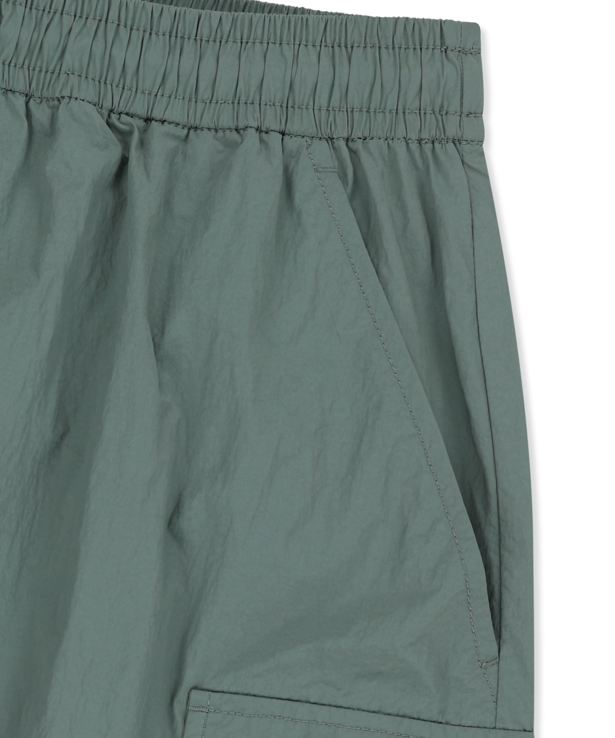 브라운브레스(BROWNBREATH) TAG NYLON CARGO HALF PANTS - MINT