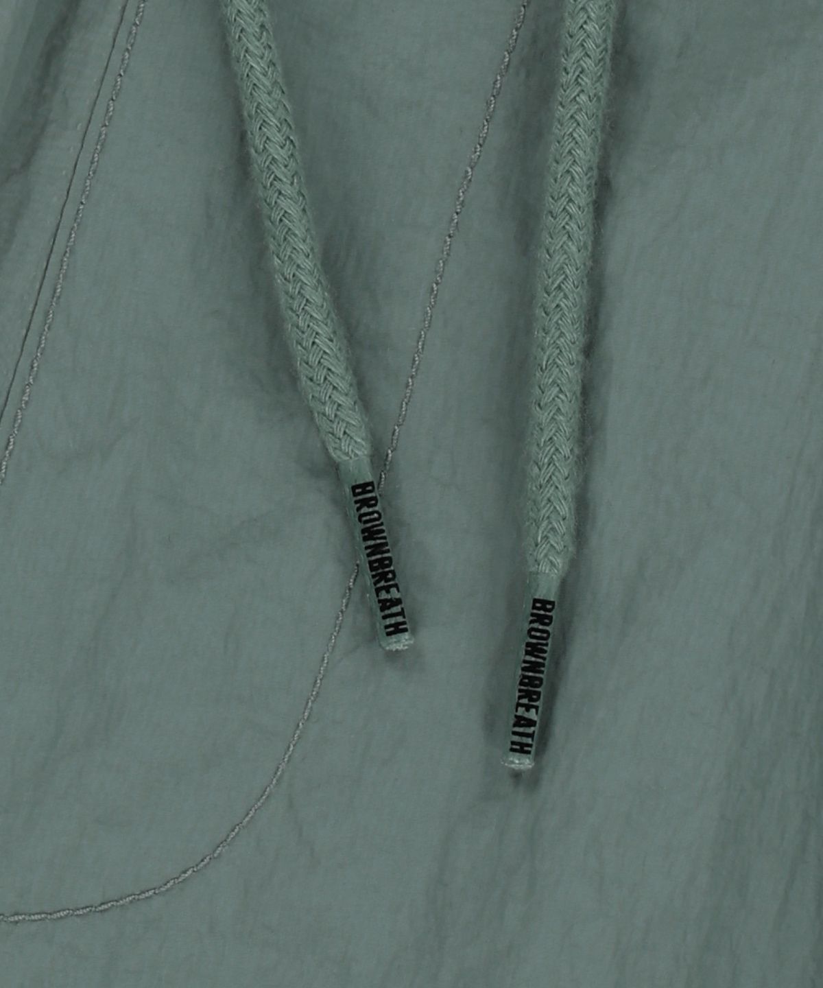 브라운브레스(BROWNBREATH) TAG NYLON CARGO HALF PANTS - MINT