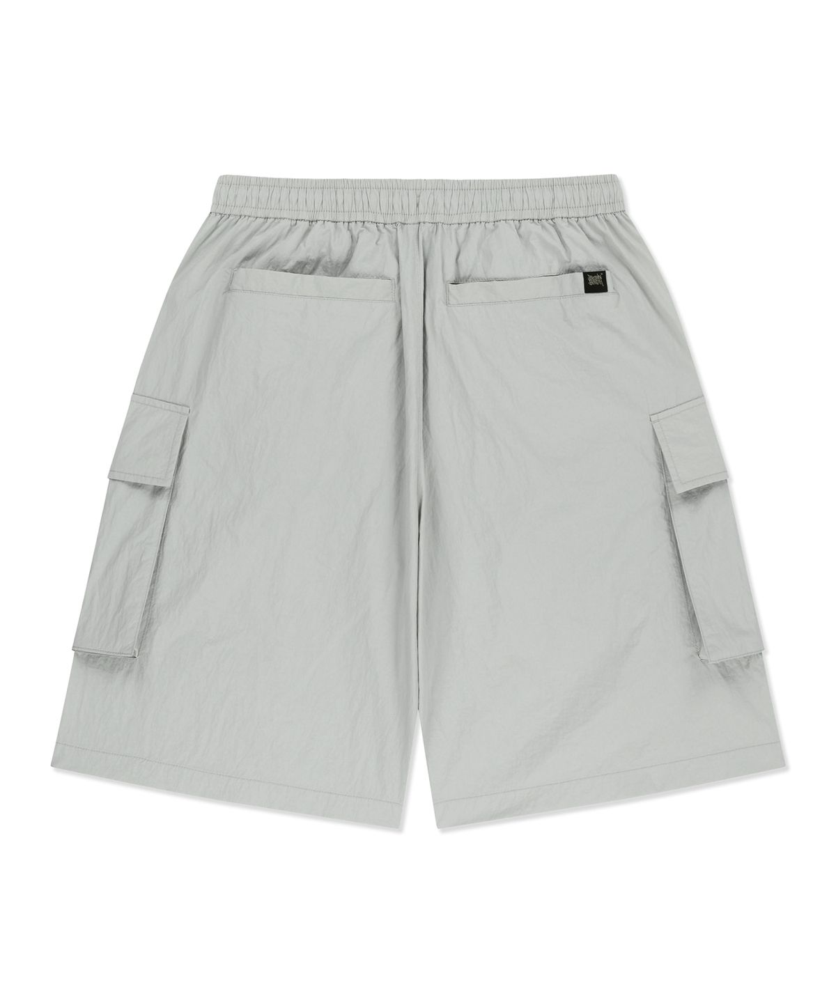 브라운브레스(BROWNBREATH) TAG NYLON CARGO HALF PANTS - LIGHT GREY