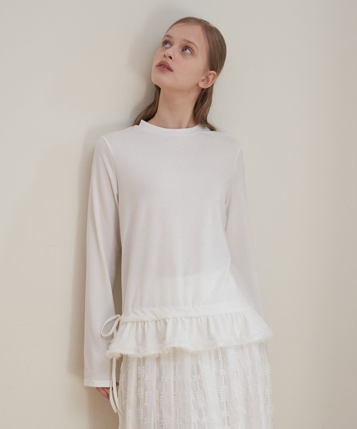 플로브(FLOVE) LOUND FRILL T-SHIRTS_WT