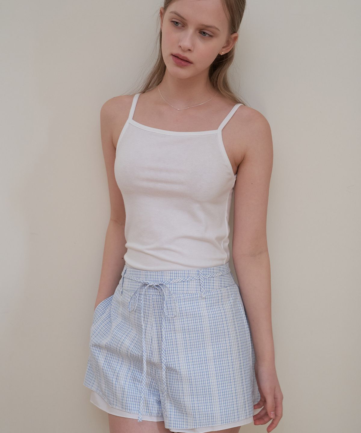 플로브(FLOVE) EYELET LAYERED SHORT PANTS_E/BL