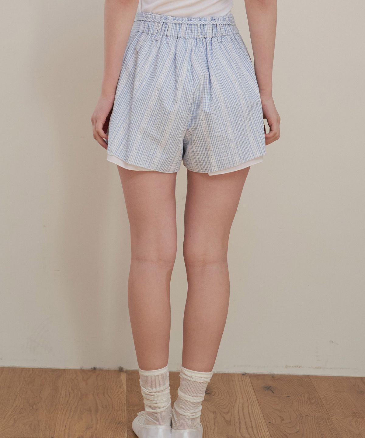 플로브(FLOVE) EYELET LAYERED SHORT PANTS_E/BL