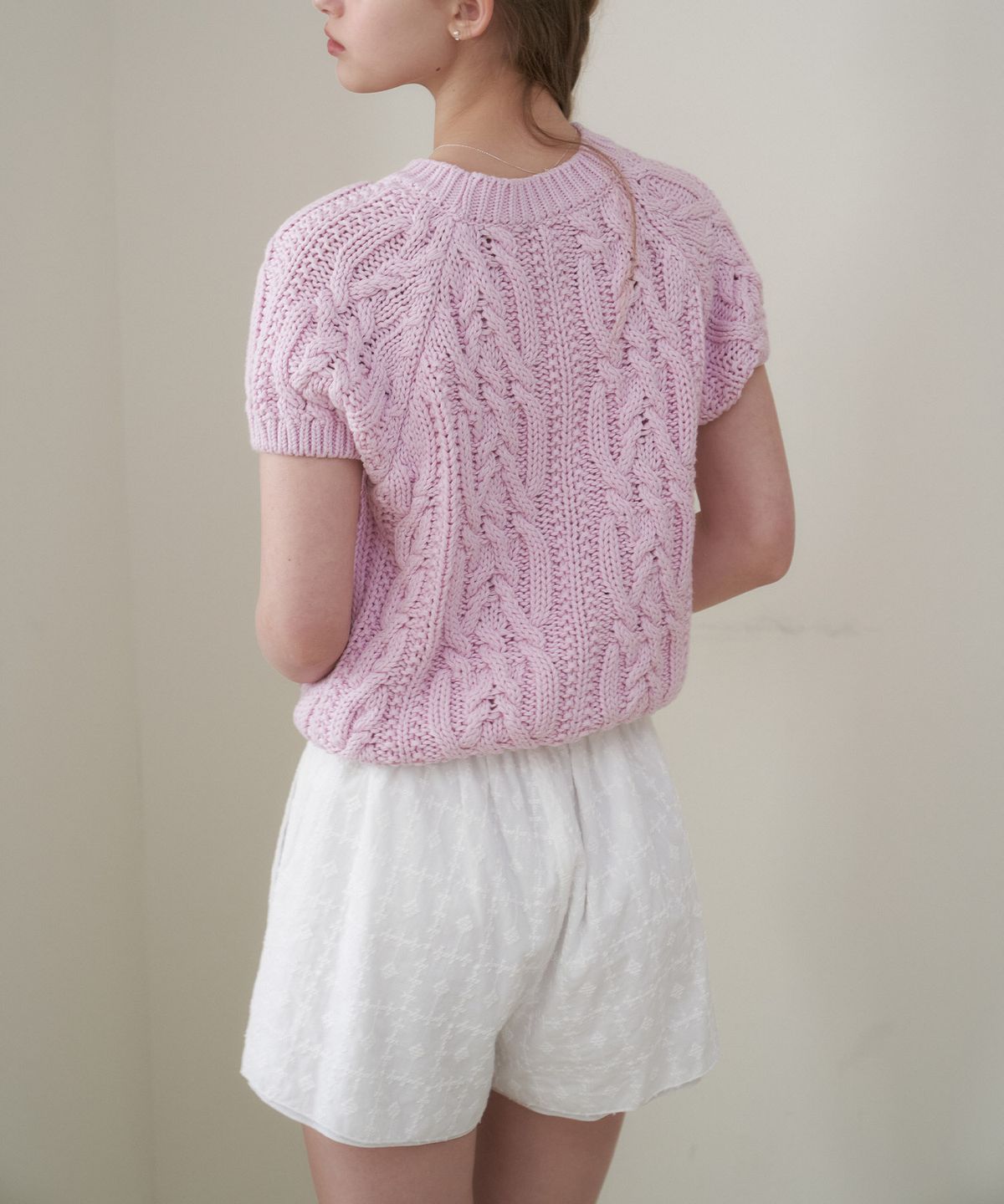 플로브(FLOVE) EYELET LAYERED SHORT PANTS_WT