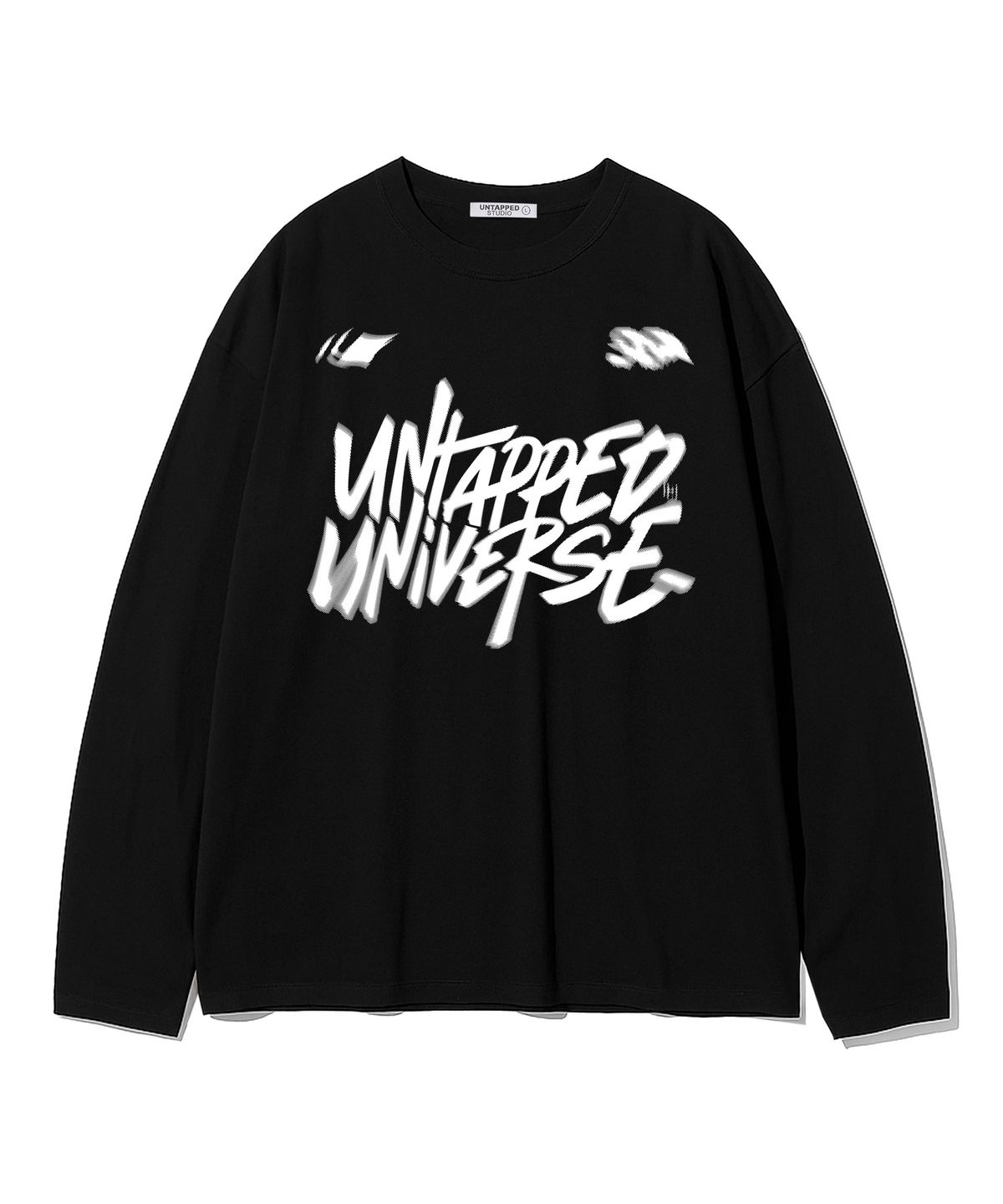 언탭트 스튜디오(UNTAPPED STUDIO) 96 유니버스 블러 오버핏 긴팔 티셔츠 4COLOR