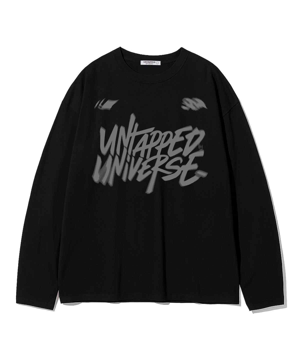언탭트 스튜디오(UNTAPPED STUDIO) 96 유니버스 블러 오버핏 긴팔 티셔츠 4COLOR