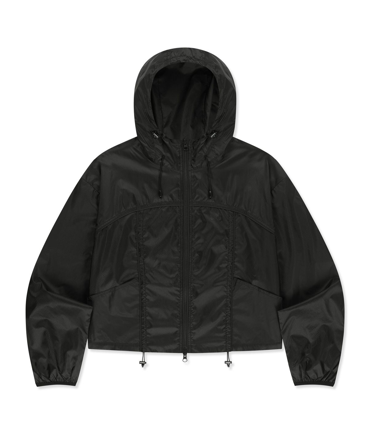 브라운브레스(BROWNBREATH) W SHRRING LIGHT WINDBREAKER - BLACK