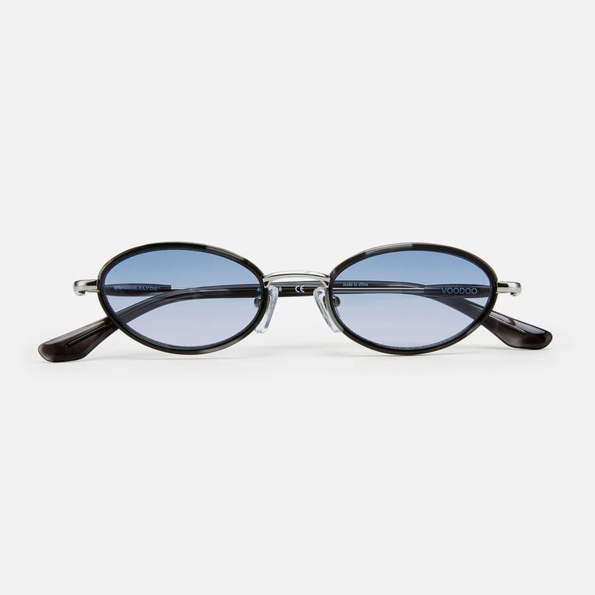 보니 클라이드(BONNIE CLYDE) 부두 Voodoo Silver Black Tortoise & Blue Gradient