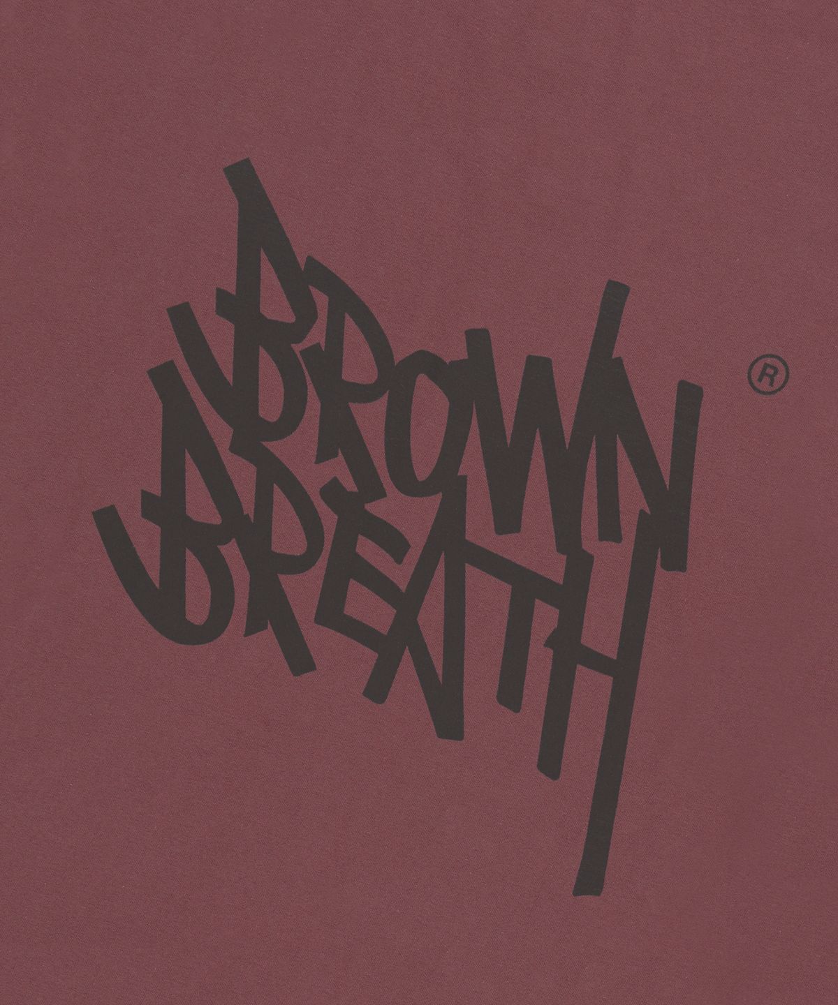 브라운브레스(BROWNBREATH) TAG TEE - BRICK RED