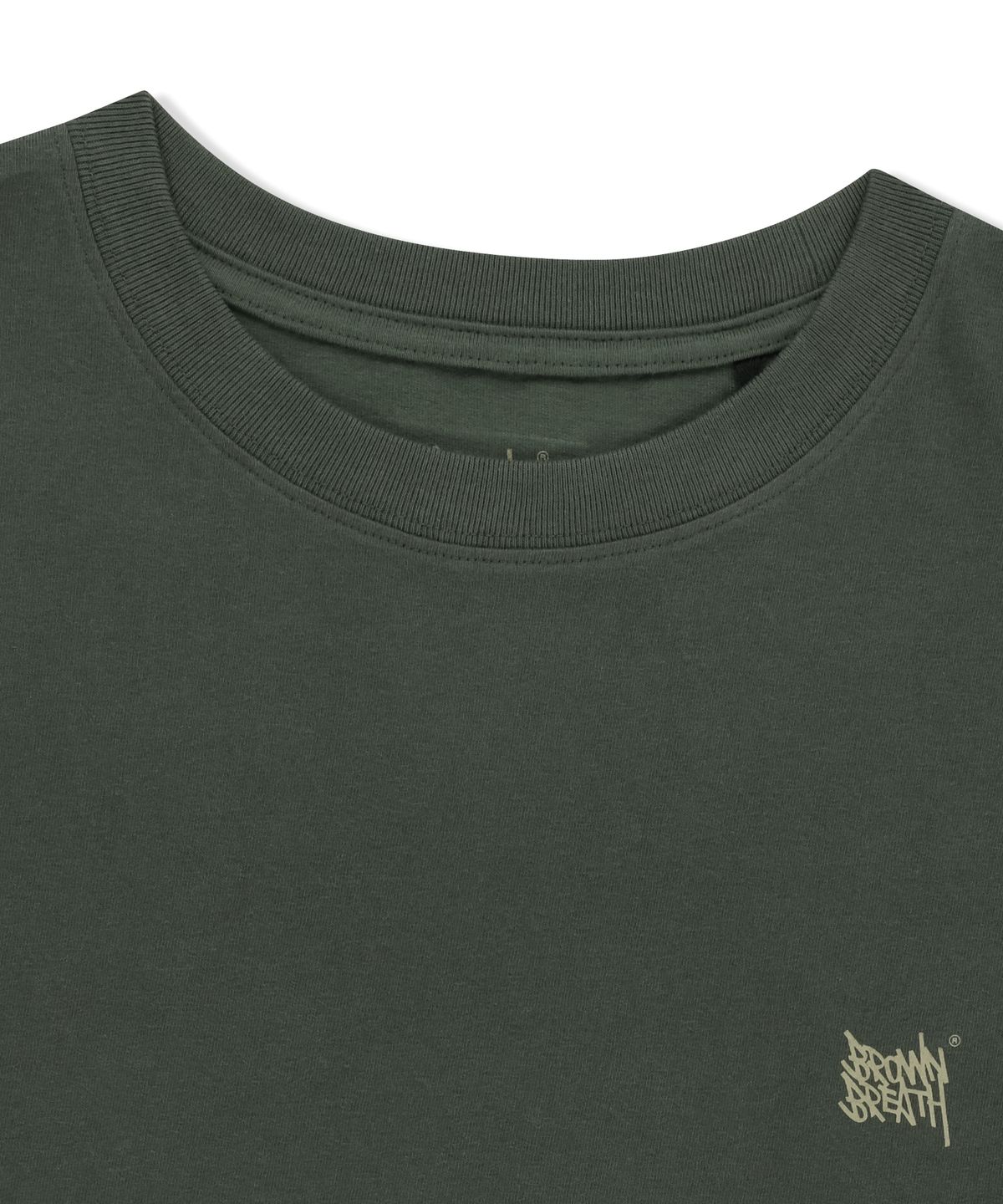 브라운브레스(BROWNBREATH) TAG TEE - KHAKI