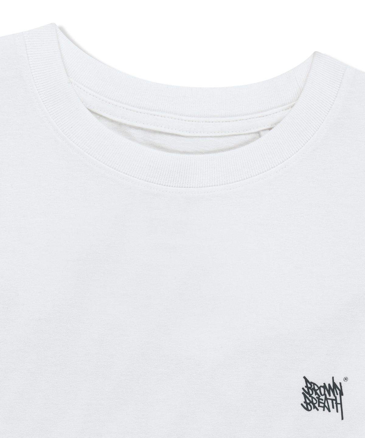 브라운브레스(BROWNBREATH) TAG TEE - OFF WHITE