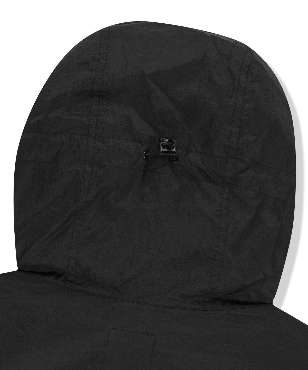 브라운브레스(BROWNBREATH) NYLON WASHER HOODED VEST - BLACK