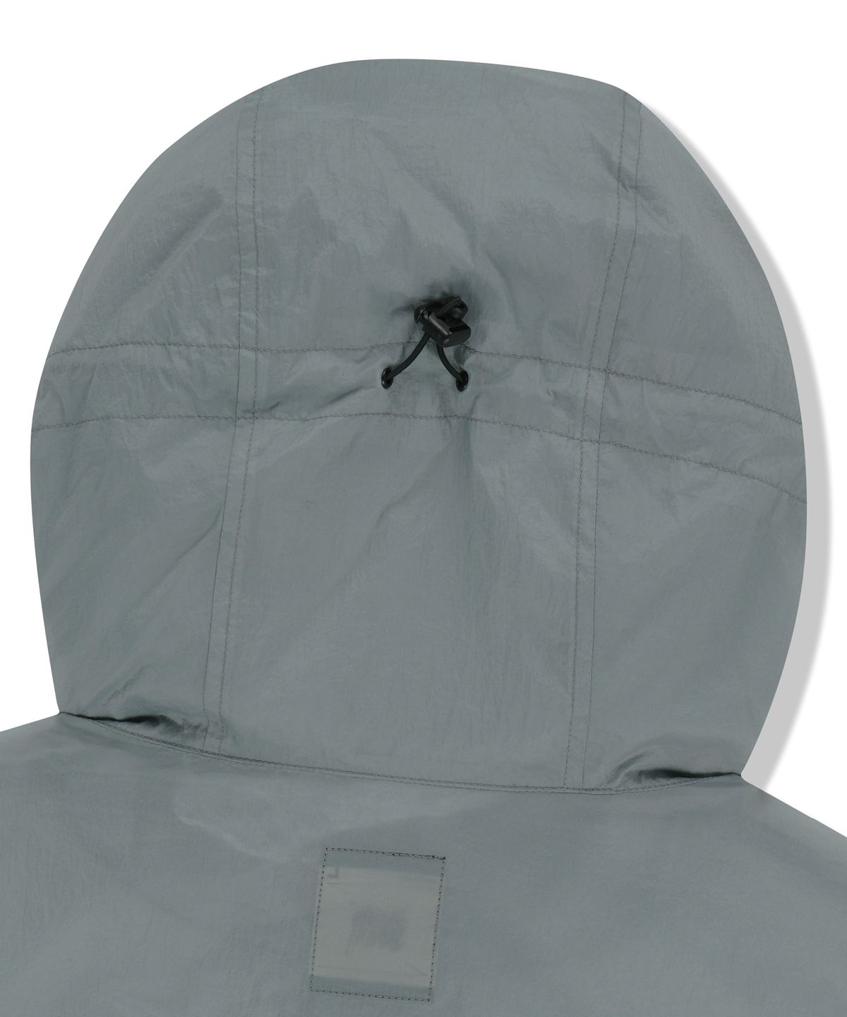 브라운브레스(BROWNBREATH) NYLON WASHER HOODED VEST - LIGHT GREY