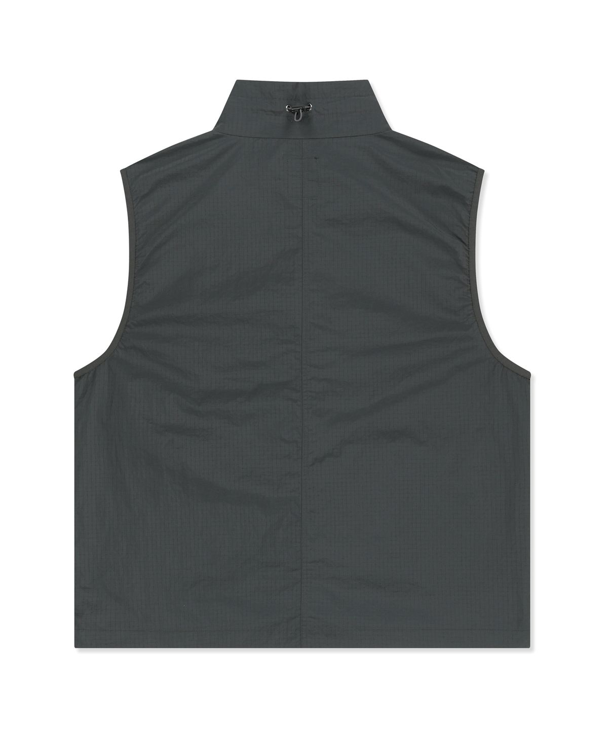 브라운브레스(BROWNBREATH) STAND COLLAR VEST - CHARCOAL