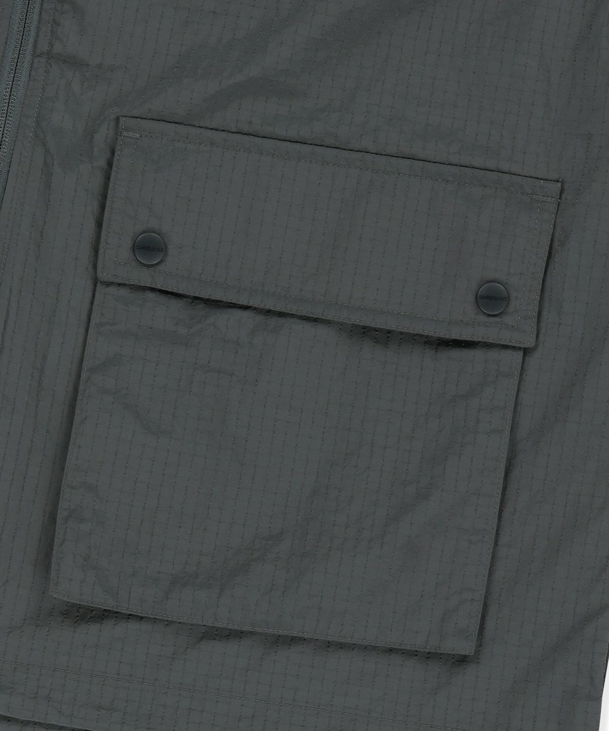 브라운브레스(BROWNBREATH) STAND COLLAR VEST - CHARCOAL