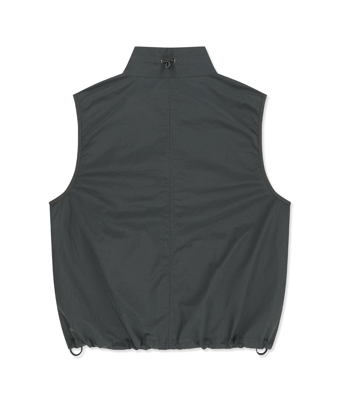 브라운브레스(BROWNBREATH) STAND COLLAR VEST - CHARCOAL
