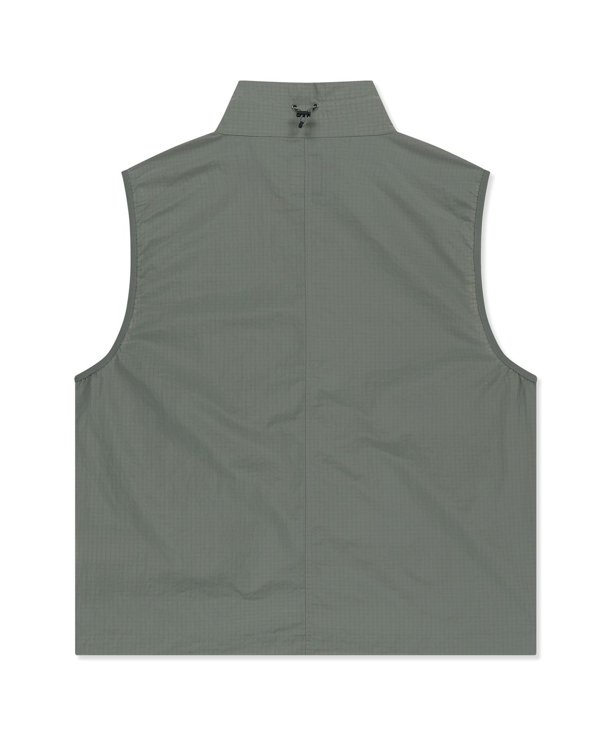 브라운브레스(BROWNBREATH) STAND COLLAR VEST - KHAKI