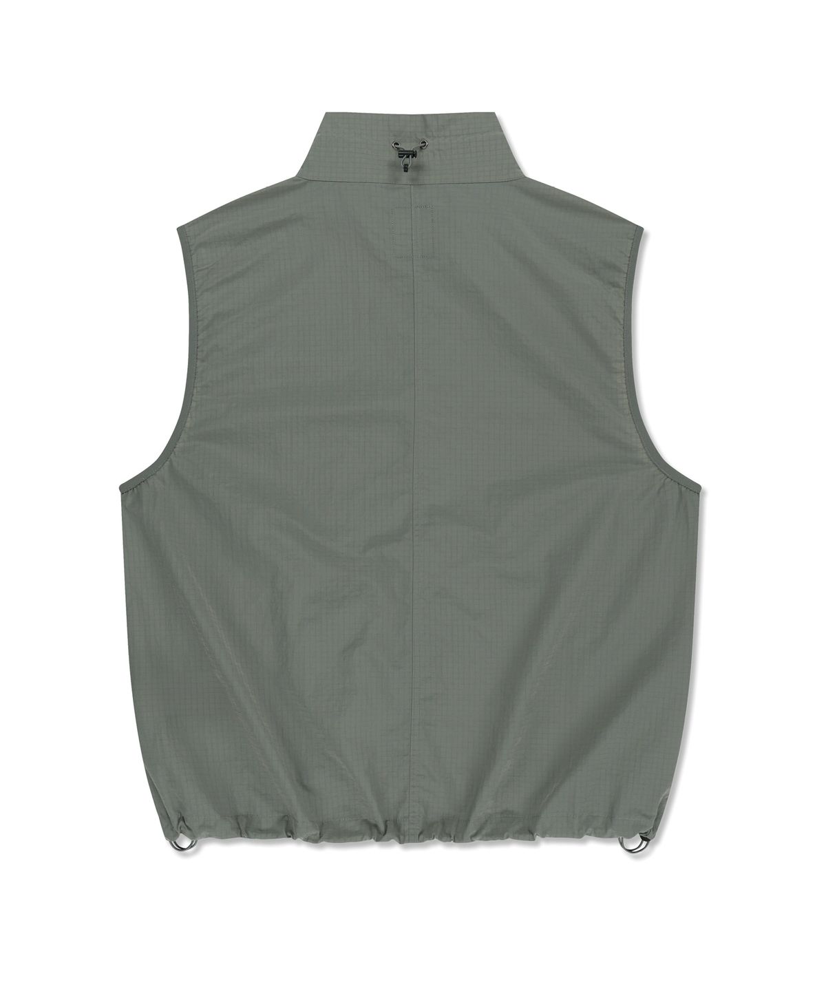 브라운브레스(BROWNBREATH) STAND COLLAR VEST - KHAKI