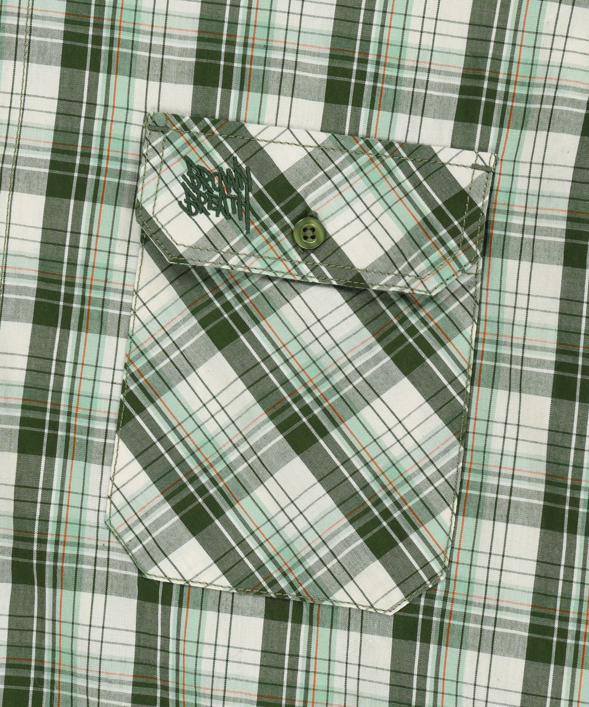 브라운브레스(BROWNBREATH) CHECK HOOD SHIRTS - GREEN