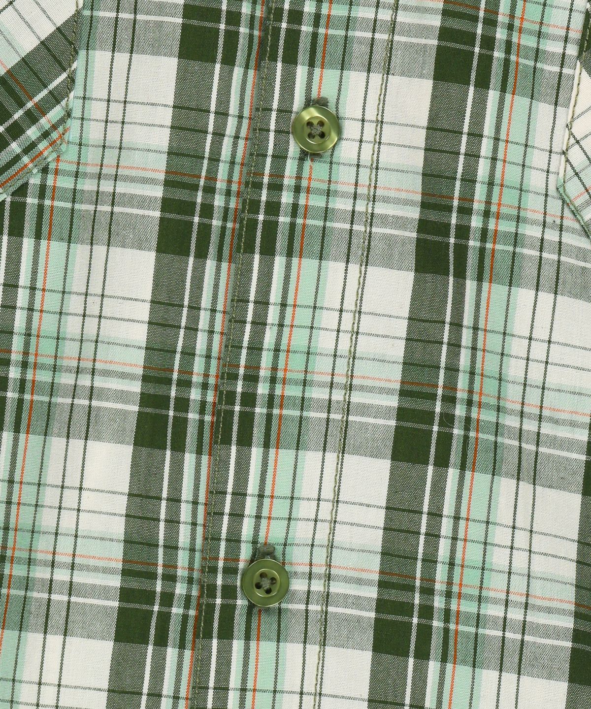 브라운브레스(BROWNBREATH) CHECK HOOD SHIRTS - GREEN