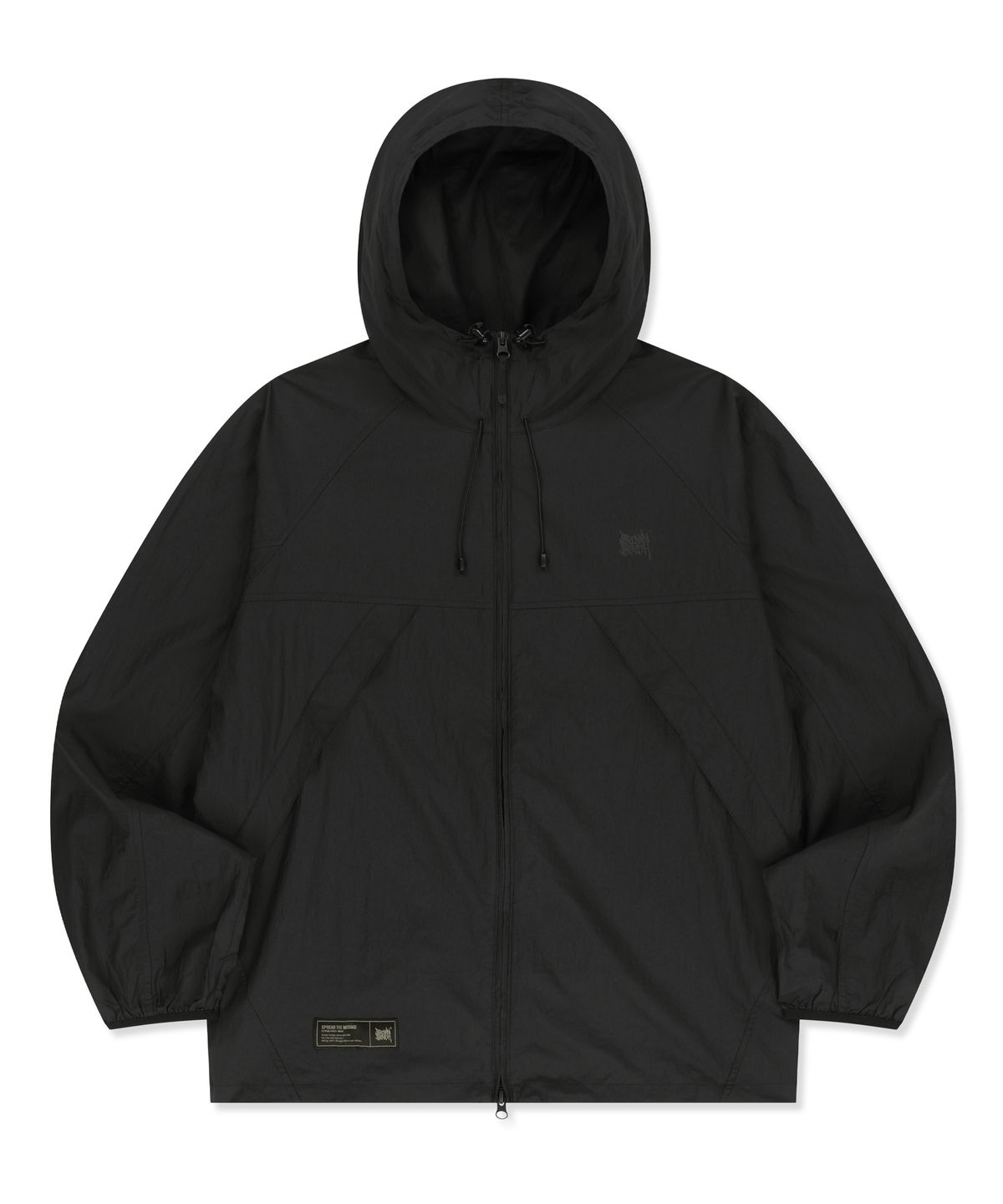 브라운브레스(BROWNBREATH) TAG LIGHT WINDBREAKER - BLACK