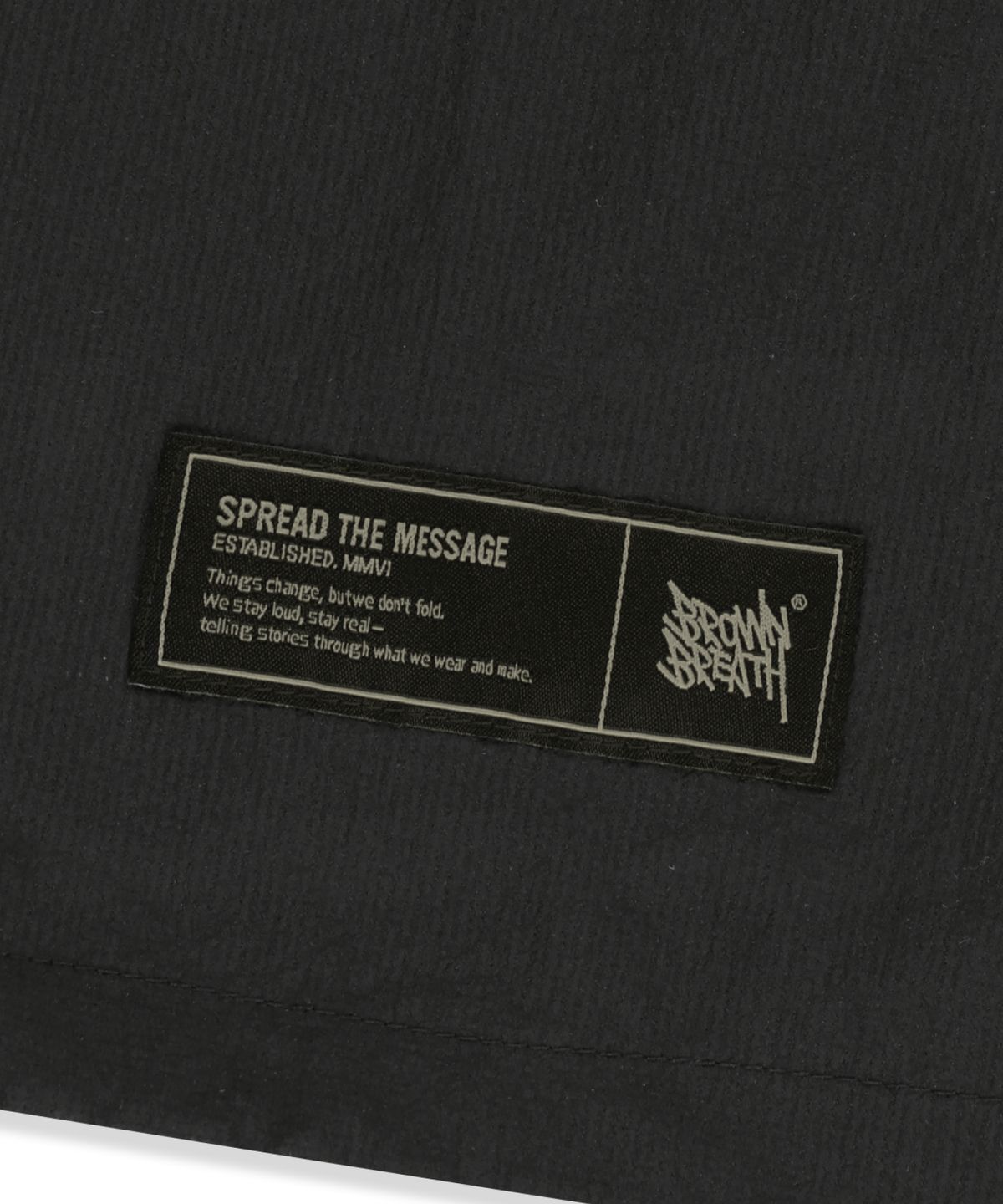 브라운브레스(BROWNBREATH) TAG LIGHT WINDBREAKER - BLACK