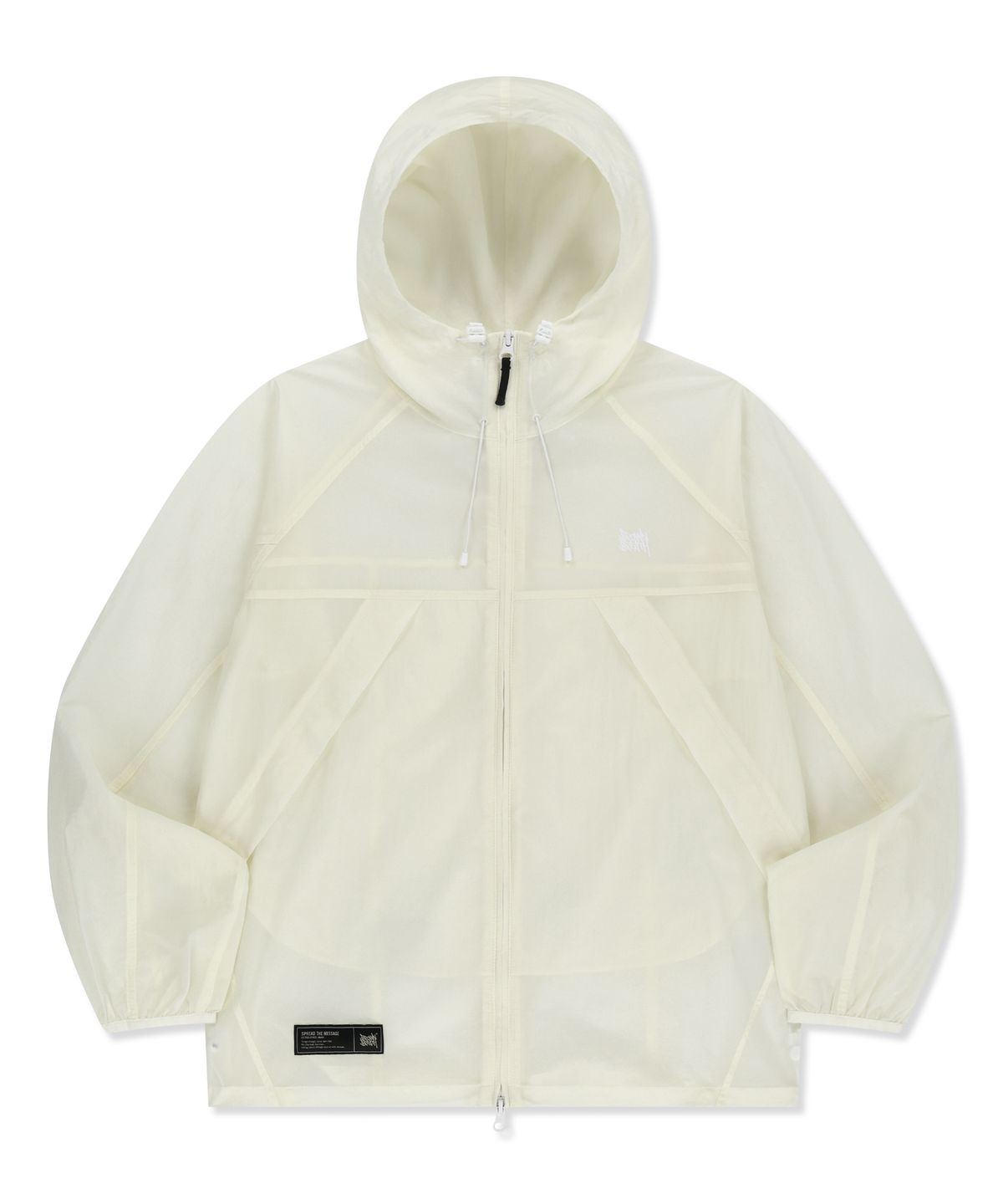 브라운브레스(BROWNBREATH) TAG LIGHT WINDBREAKER - WHITE
