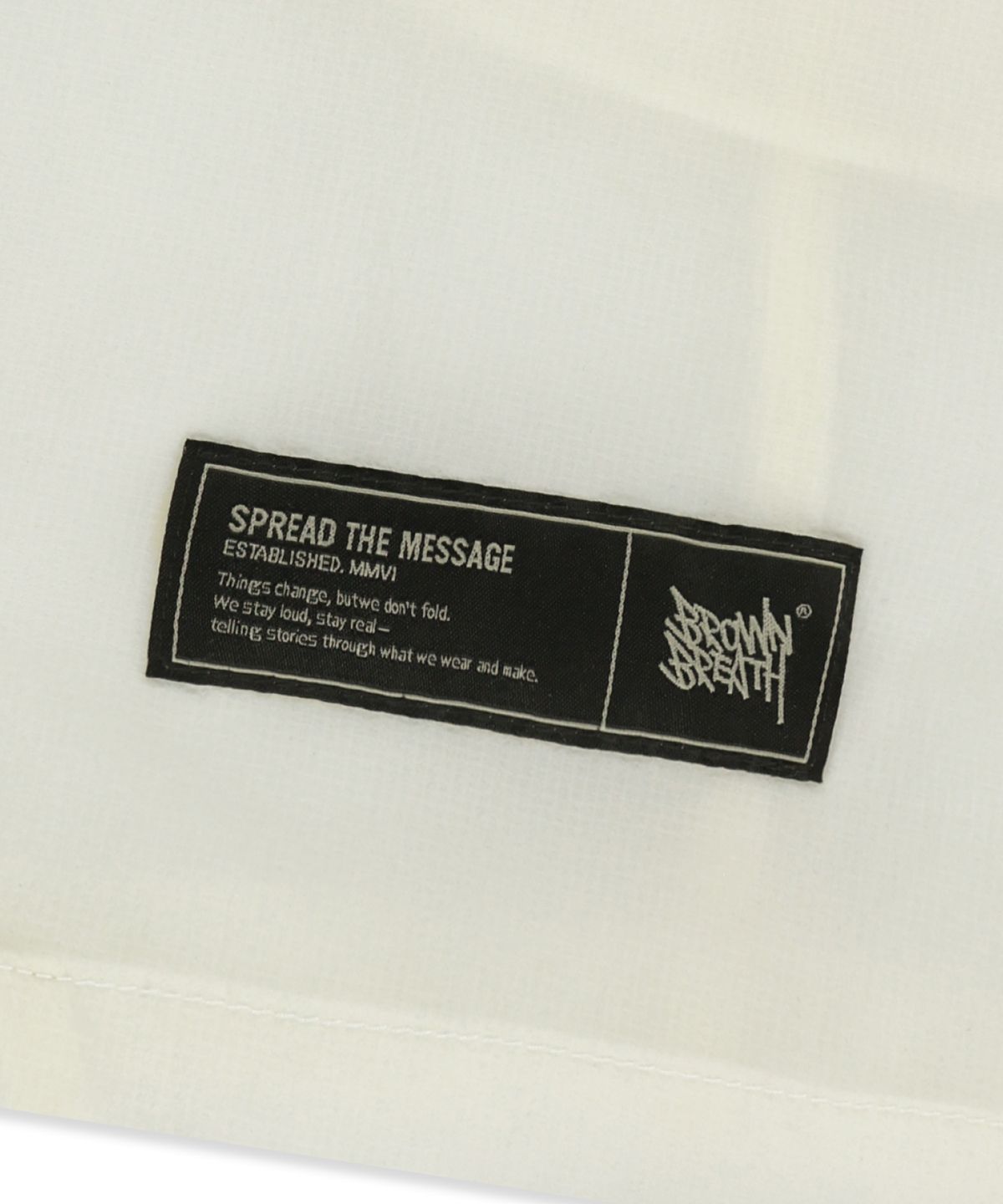 브라운브레스(BROWNBREATH) TAG LIGHT WINDBREAKER - WHITE
