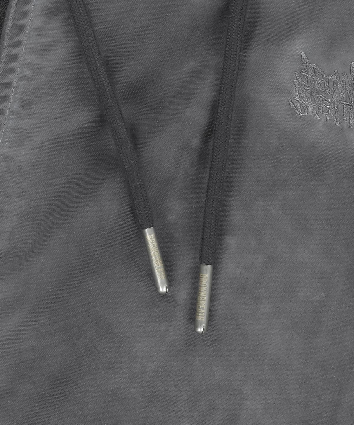 브라운브레스(BROWNBREATH) PIGMENT WASHED WINDBREAKER JACKET - CHARCOAL