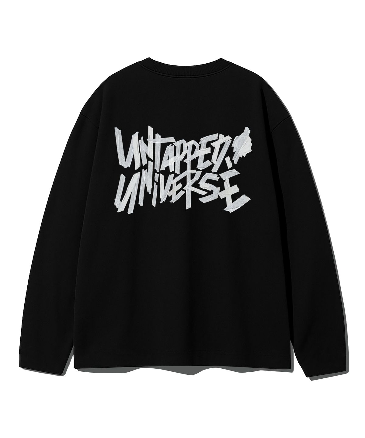 언탭트 스튜디오(UNTAPPED STUDIO) 유니버스 테이핑 오버핏 긴팔 티셔츠