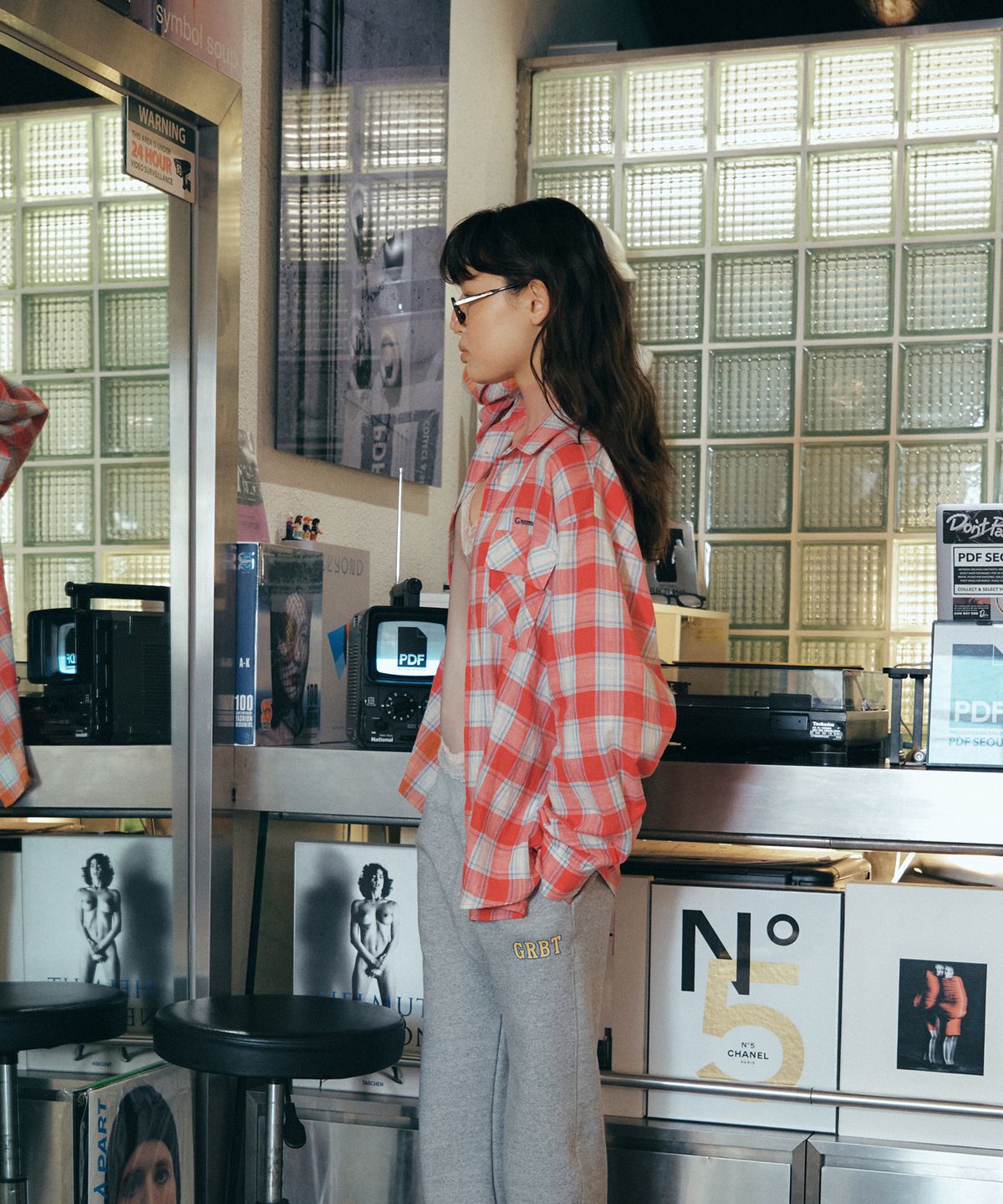 그린버터(GREENBUTTER) Rustic Check Shirt (Red)