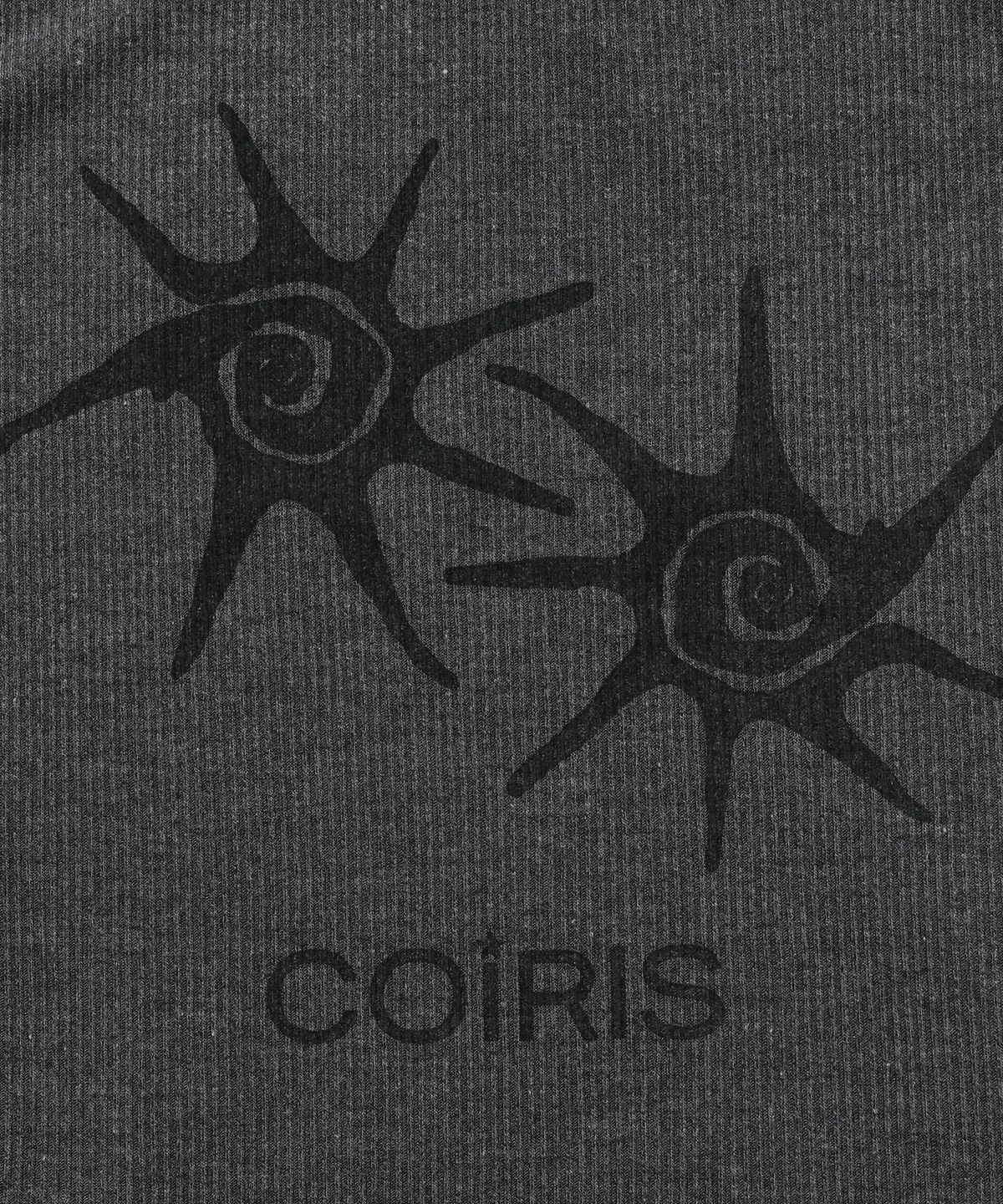 코이리스(COIRIS) 라피온 배색 크롭 굴림 슬리브리스 나시 (2컬러)