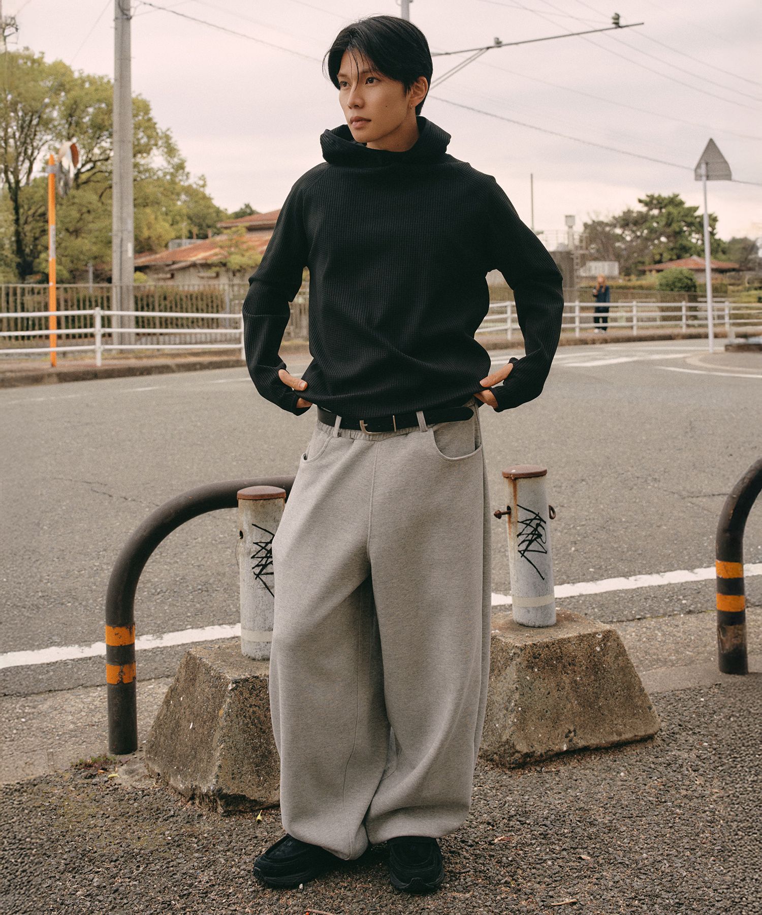MUSINSA | XERO Docking Sweat Pants [Melange Gray]
