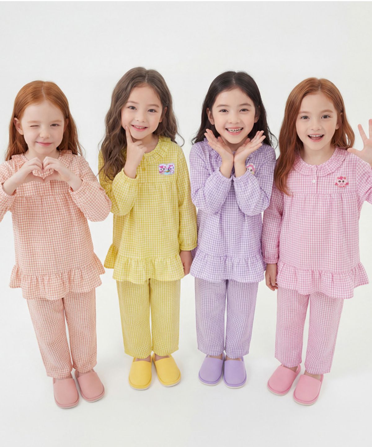 프리미에팜(PREMIERFAM) 캐치 티니핑 여아용 오로라핑 선염 9부 파자마세트