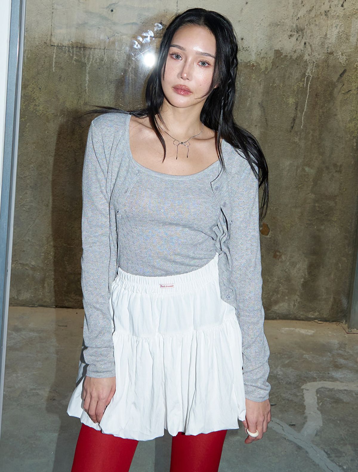 모르브13(MORVE13) 소피 펌킨 스커트 쇼츠(올리브)