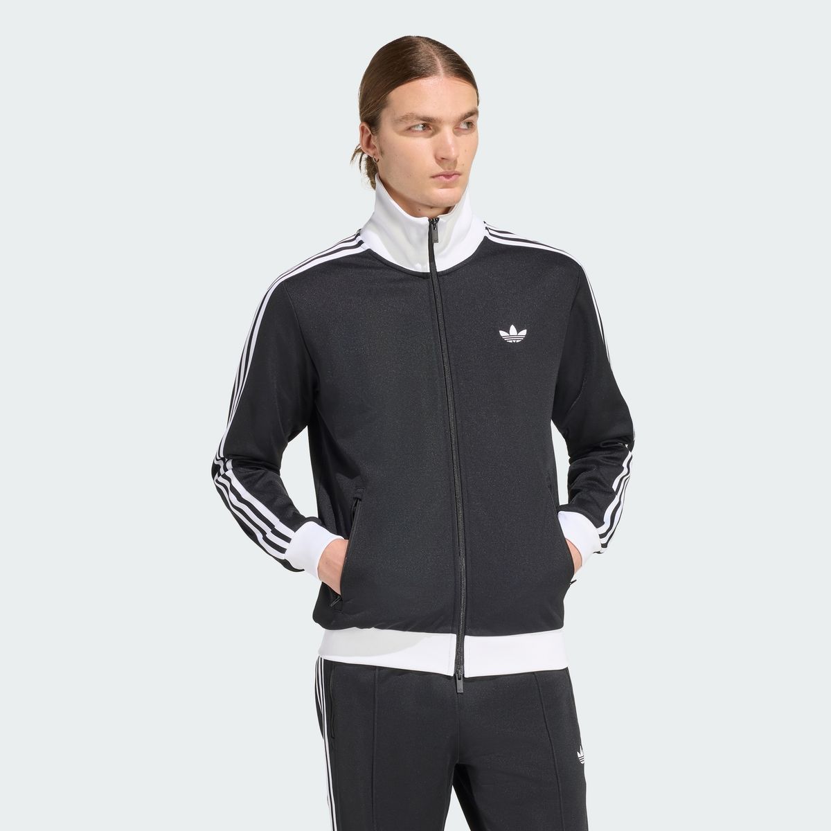 아디다스(ADIDAS) 클래식 트랙탑 - 블랙:화이트 / KE3527