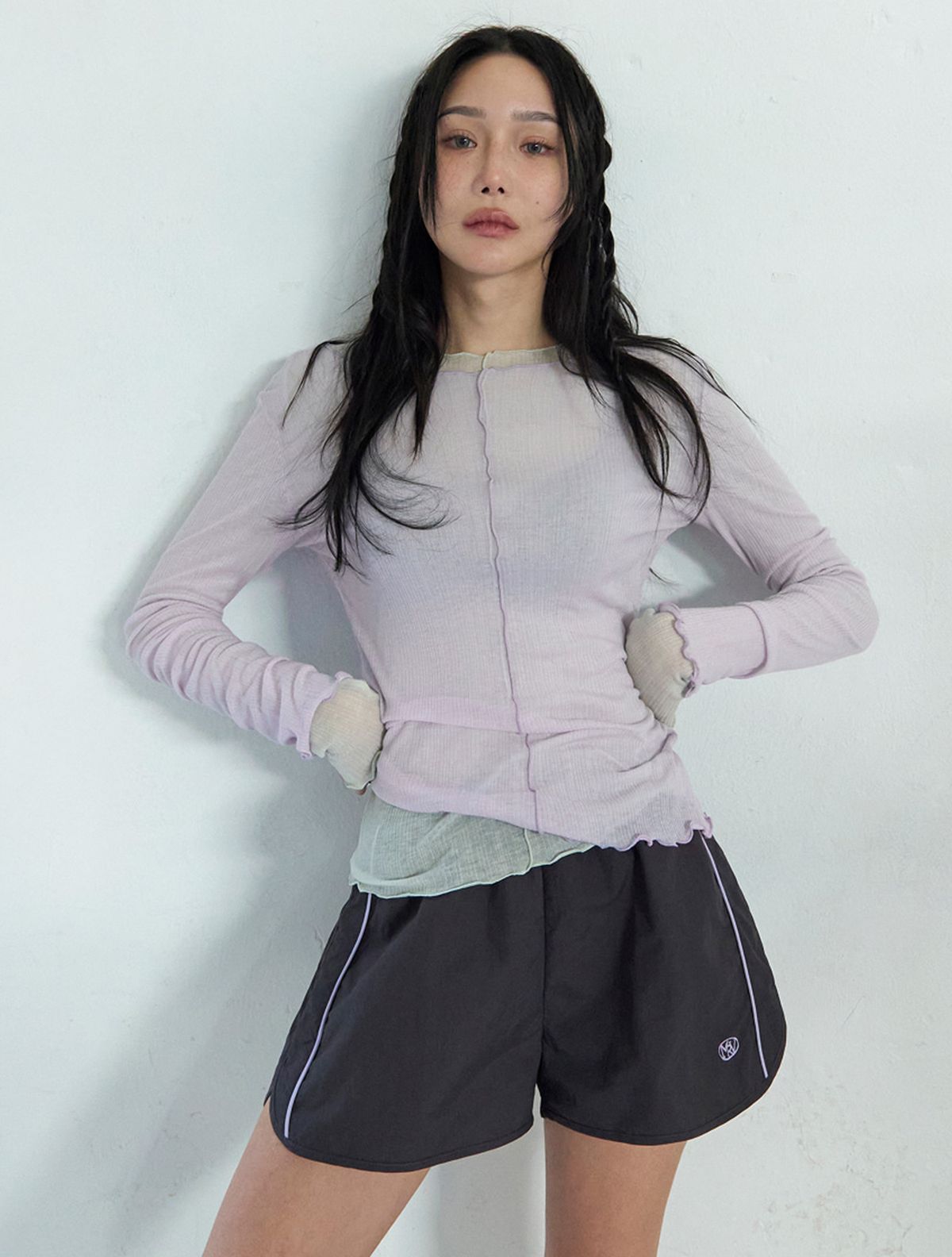 모르브13(MORVE13) MORVE Wind Set-up Track Shorts