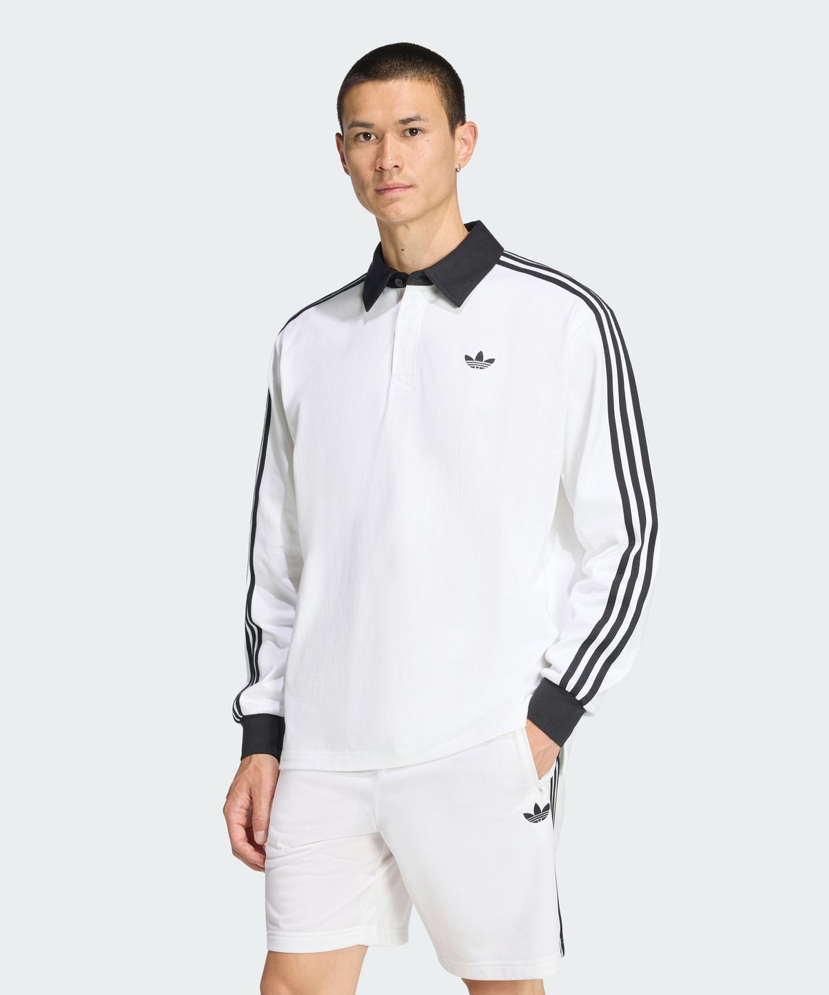 아디다스(ADIDAS) 3-스트라이프 럭비 롱 슬리브 폴로 KE3575