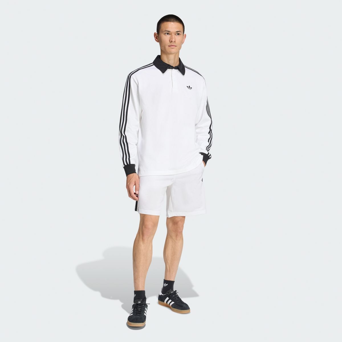 아디다스(ADIDAS) 3-스트라이프 럭비 롱 슬리브 폴로 KE3575