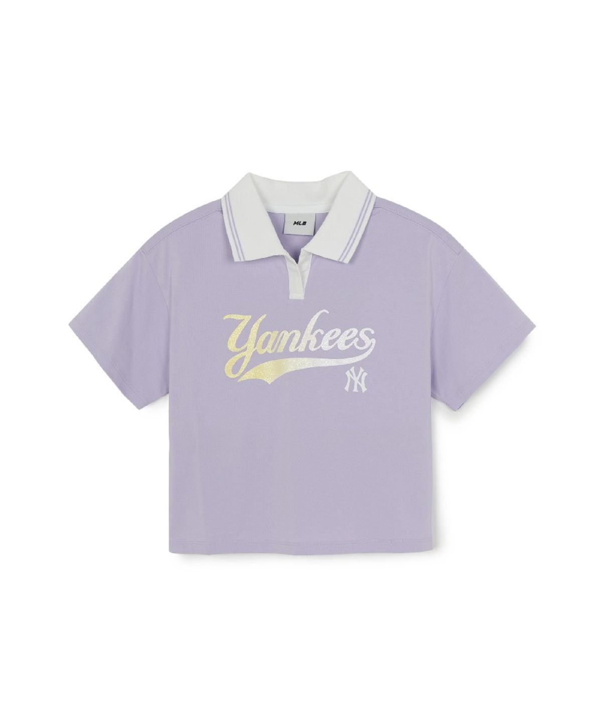 엠엘비 키즈(MLB KIDS) 스포티브 애슬레저 컬시브 스커트 티셔츠세트(여아) NY (Lavender)