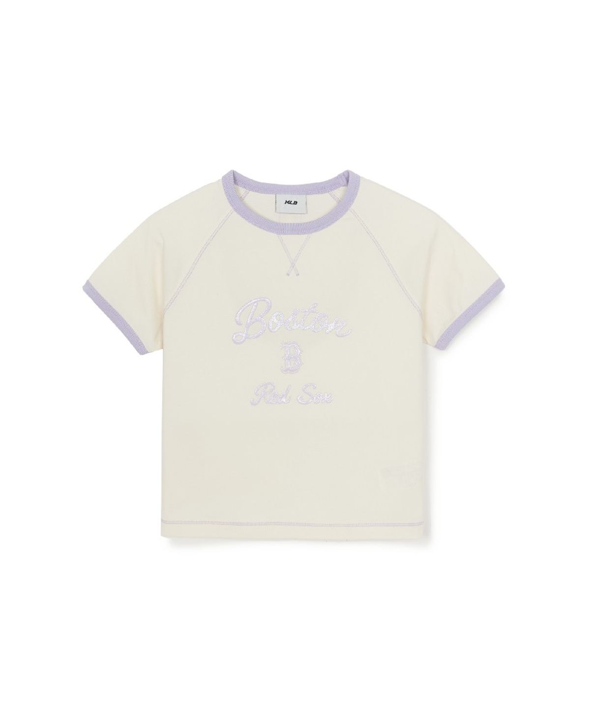 엠엘비 키즈(MLB KIDS) 스포티브 애슬레저 링거 티셔츠세트(여아) BOS (Lavender)