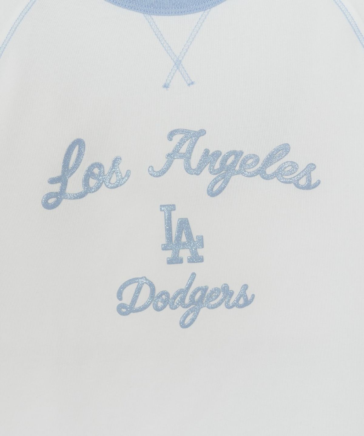 엠엘비 키즈(MLB KIDS) 스포티브 애슬레저 링거 티셔츠세트(여아) LA (L.Blue)