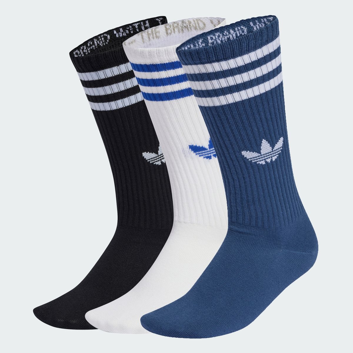 아디다스(ADIDAS) 3-스트라이프 하이 크루 삭스 3켤레 KD8240