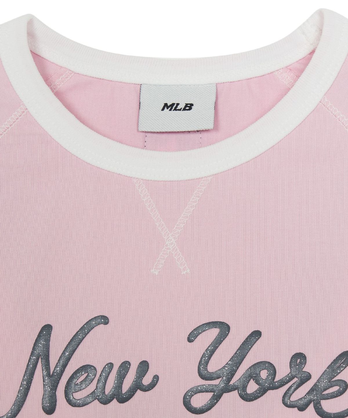 엠엘비 키즈(MLB KIDS) 스포티브 애슬레저 링거 티셔츠세트(여아) NY (White)