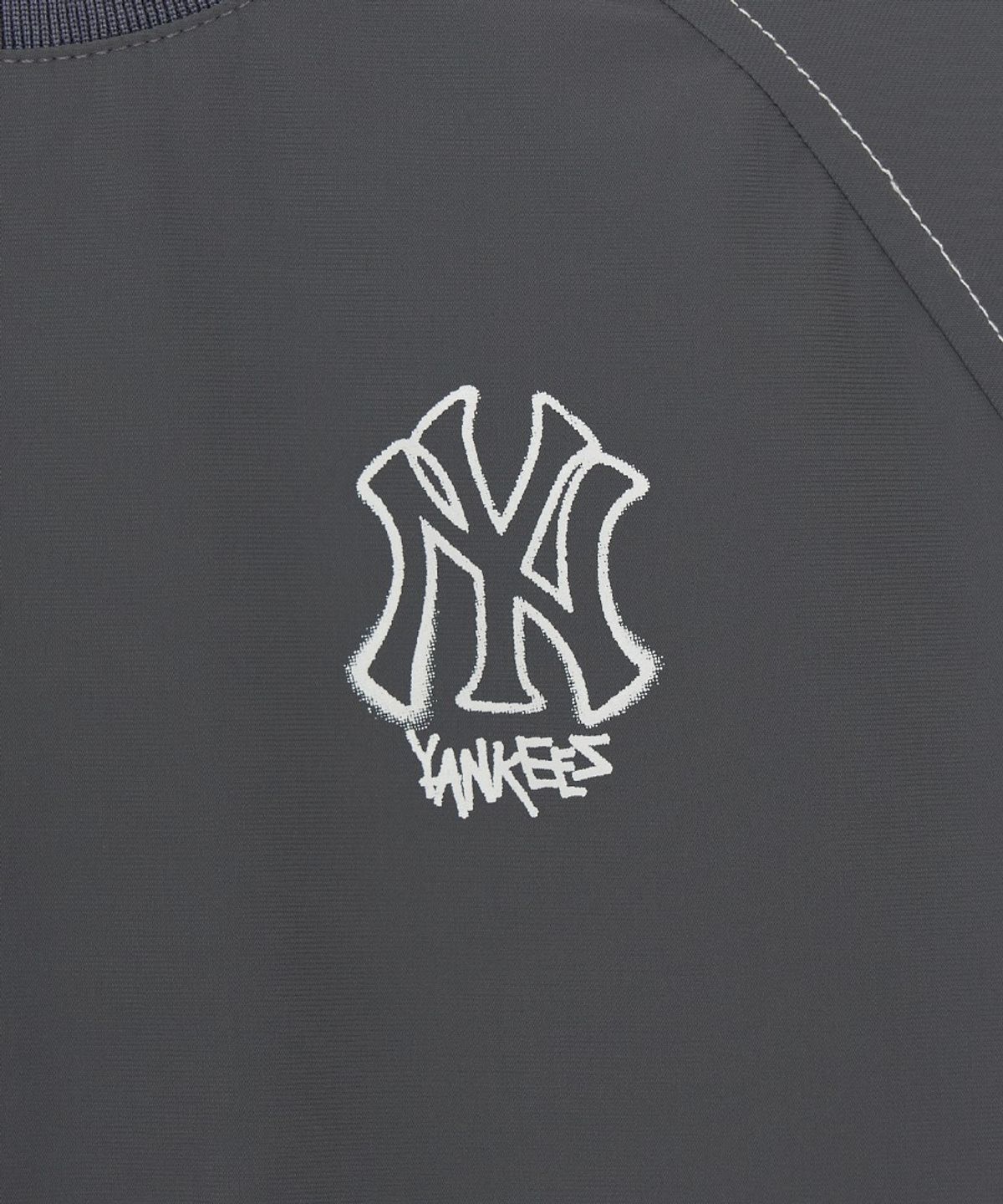 엠엘비 키즈(MLB KIDS) 스트릿 베이직 우븐 빅로고 티셔츠세트 NY (Grey)