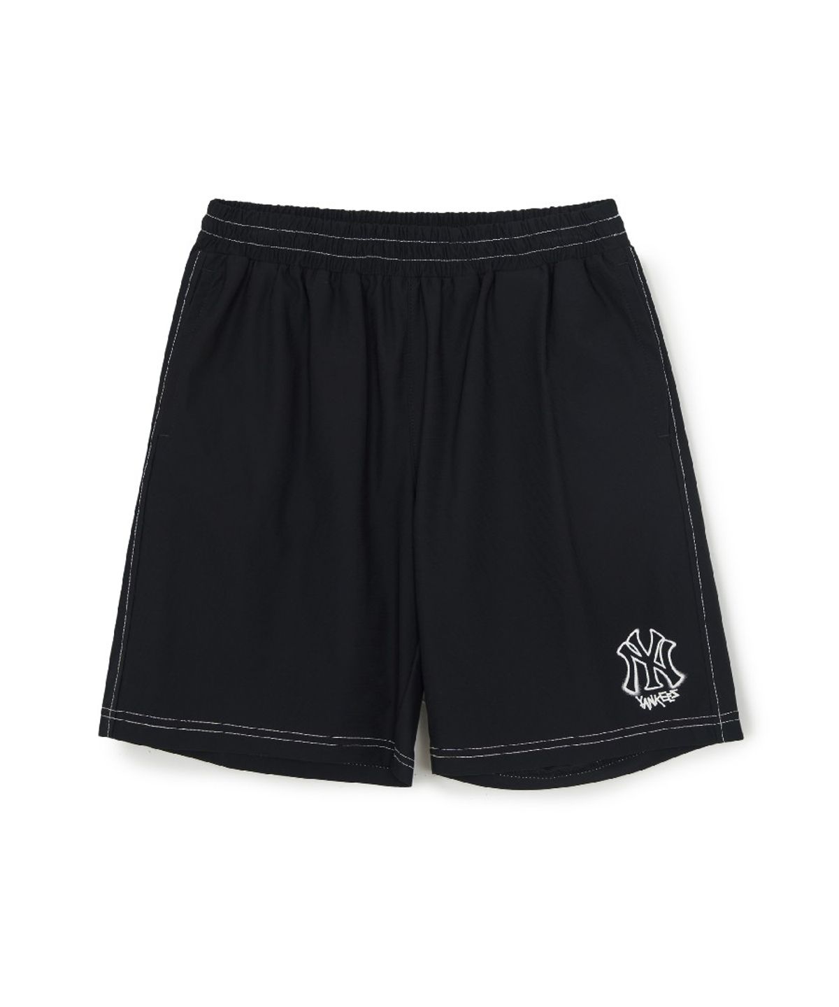 엠엘비 키즈(MLB KIDS) 스트릿 베이직 우븐 빅로고 티셔츠세트 NY (Black)