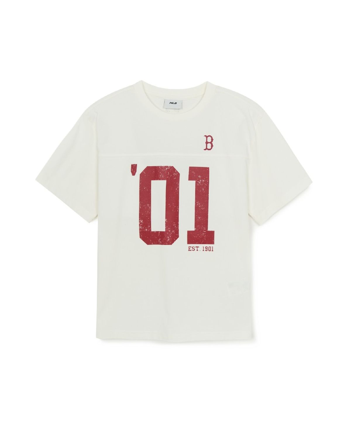 엠엘비 키즈(MLB KIDS) 스포티브 바시티 숫자 아트웍 티셔츠세트 BOS (Ivory)
