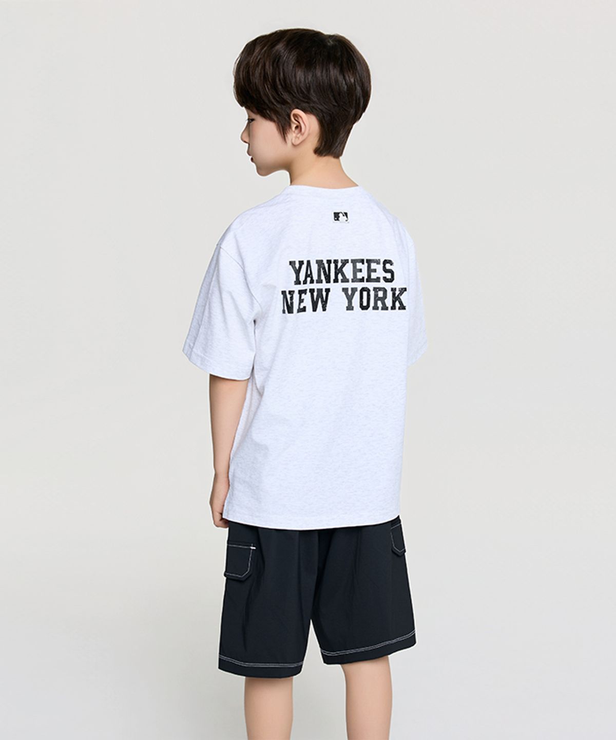 엠엘비 키즈(MLB KIDS) 스포티브 바시티 숫자 아트웍 티셔츠세트 NY (L.Melange Grey)