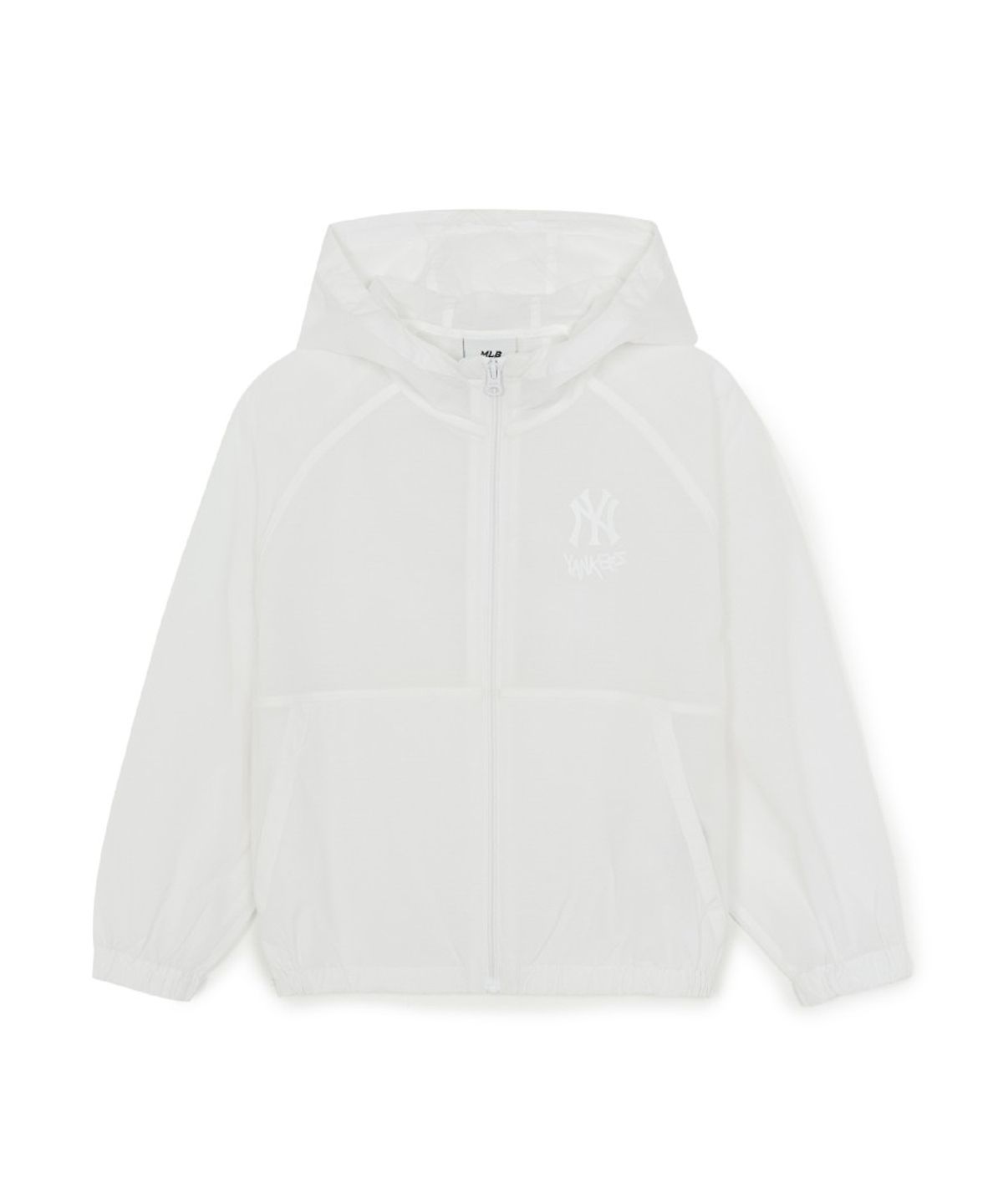 엠엘비 키즈(MLB KIDS) 스트릿 메가 립스탑 초경량 바람막이 NY (White)