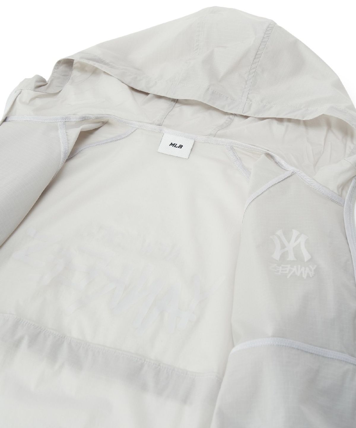 엠엘비 키즈(MLB KIDS) 스트릿 메가 립스탑 초경량 바람막이 NY (Grey)